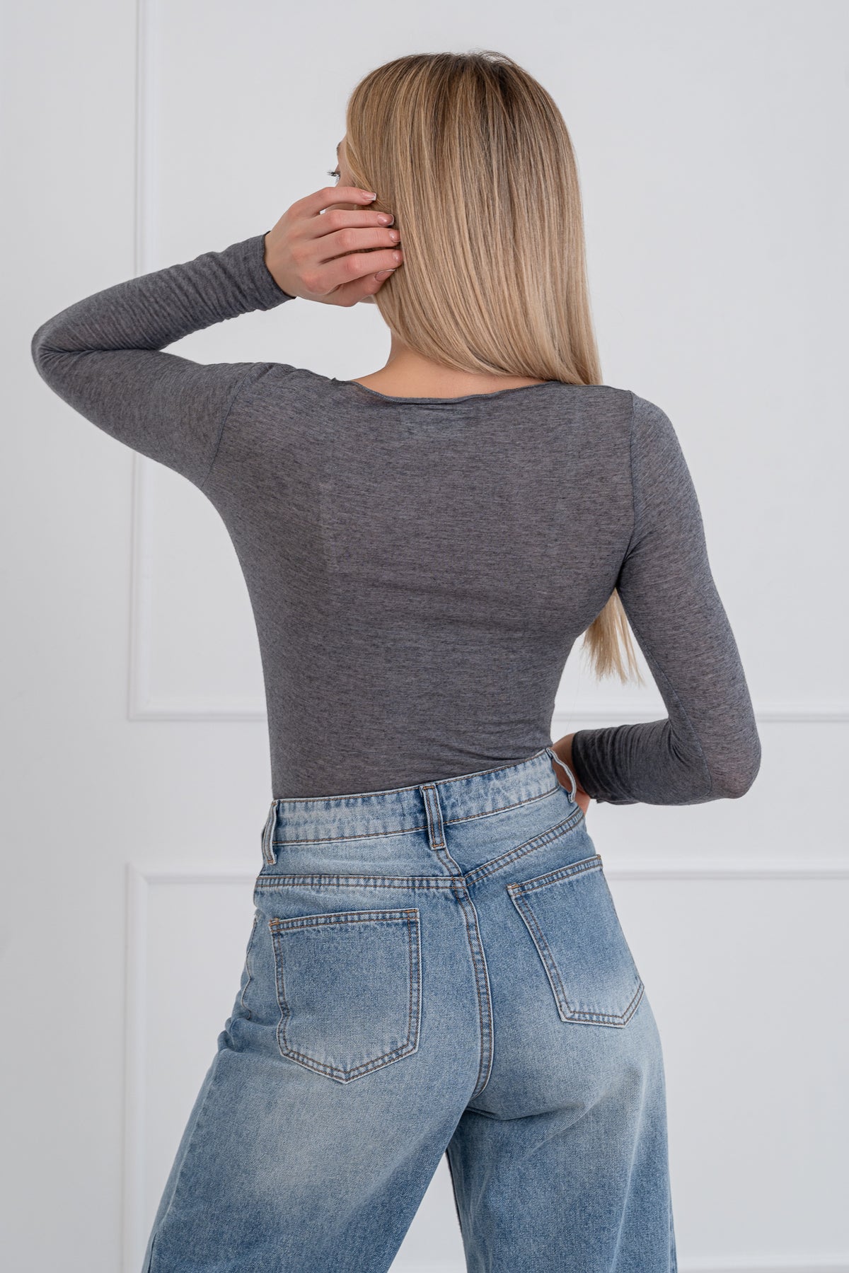 Moteriška itališka palaidinė su kašmyru FRAZIER Pilka