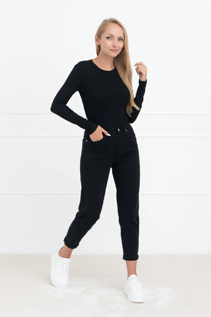 Moteriška medvilninė palaidinė STEVE Juoda