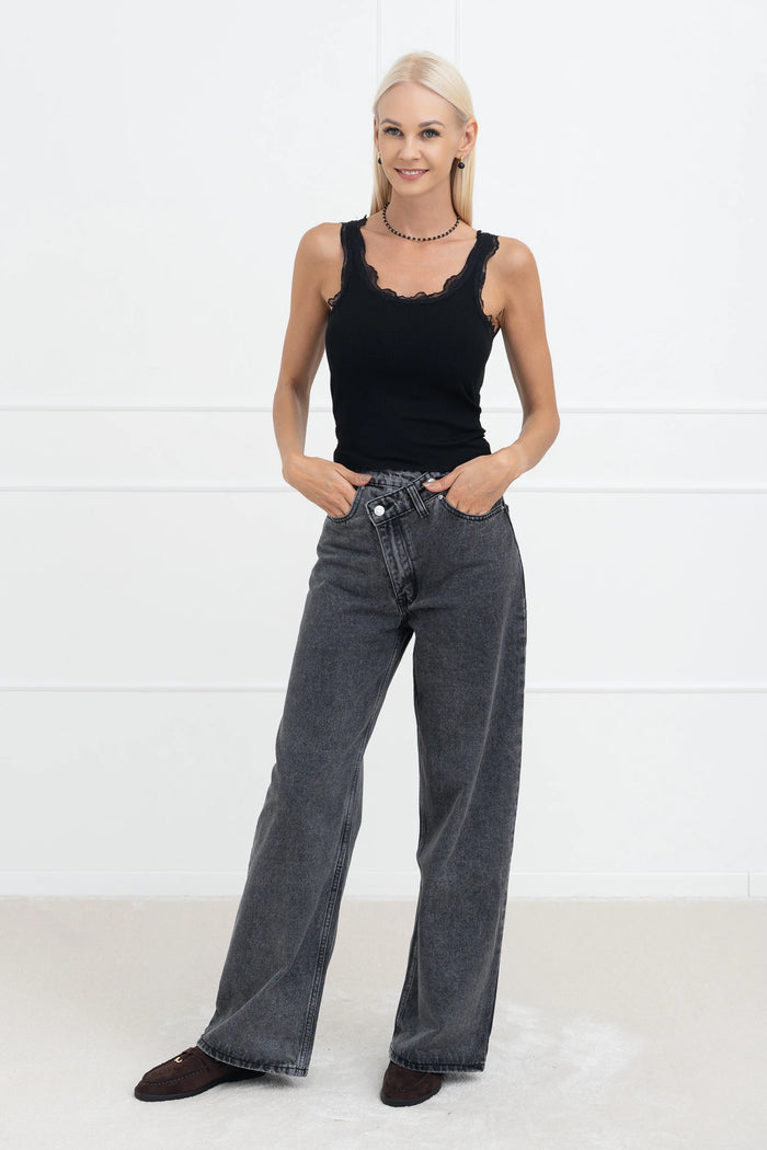 Moteriška berankovė palaidinė ROSCO Juoda