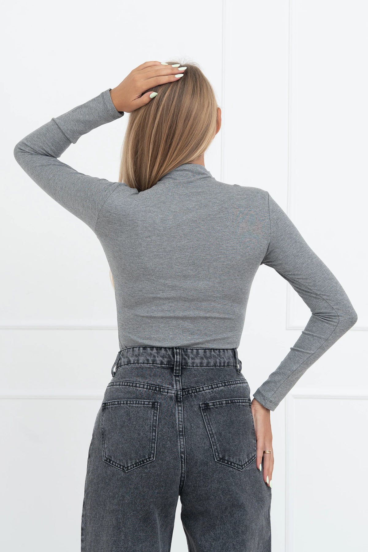 Moteriška medvilninė palaidinė JIMMY Pilka