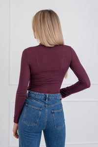 Moteriška itališka palaidinė su kašmyru SANDERS Bordo