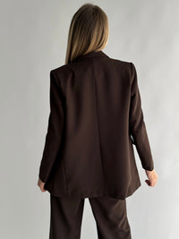 Moteriškas klasikinis švarkas CAMEROON Ruda