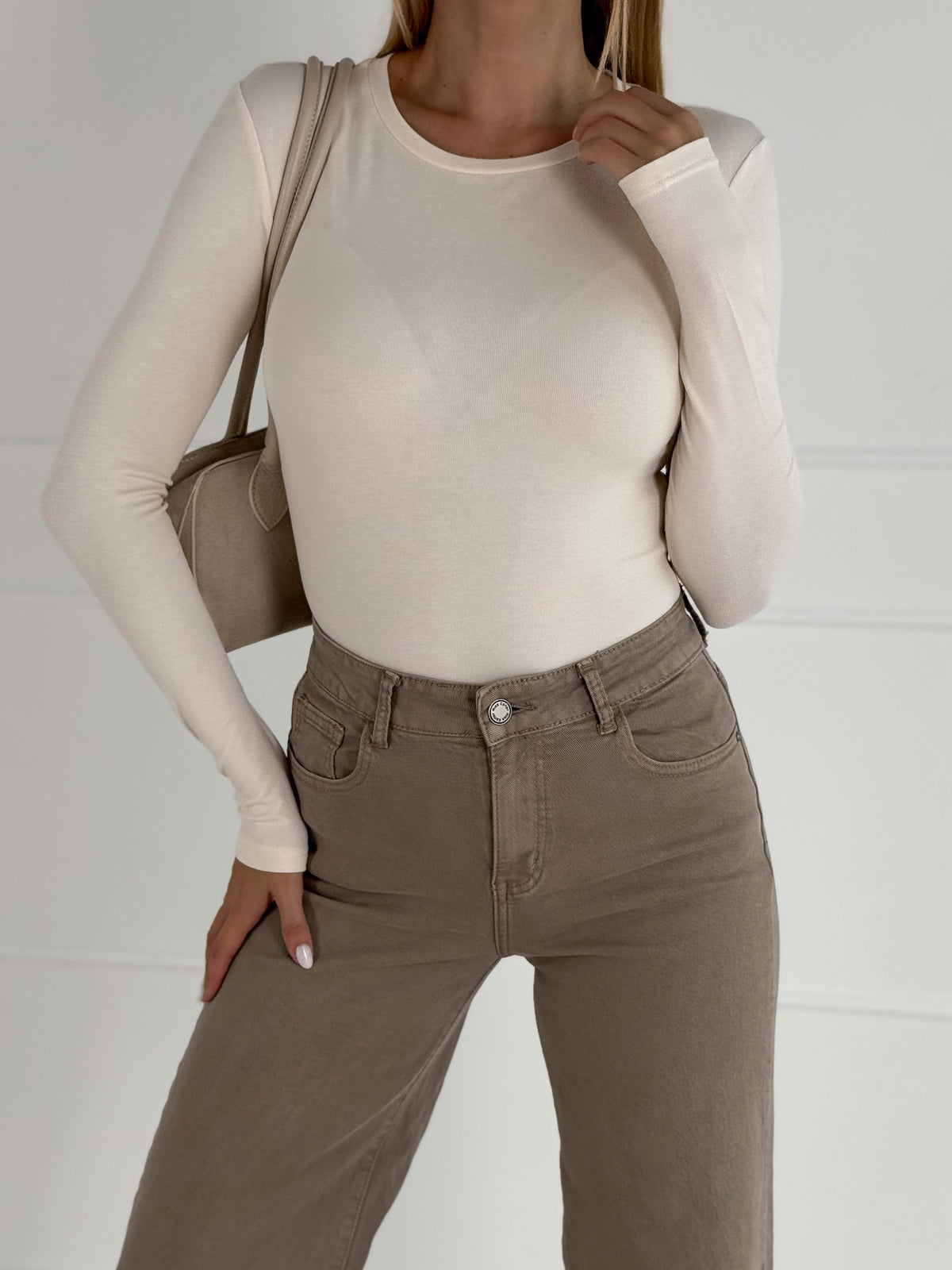 Moteriška medvilninė palaidinė STEVE Kreminė