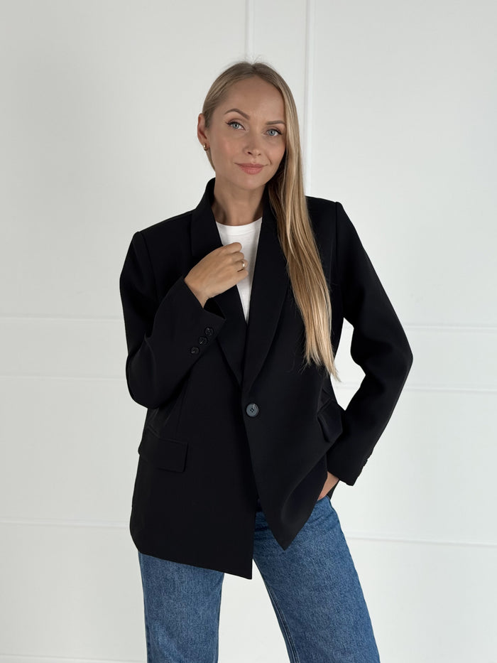 Moteriškas klasikinis švarkas FRANCES Juoda