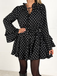 Moteriška taškuota suknelė MARGARITA Juoda