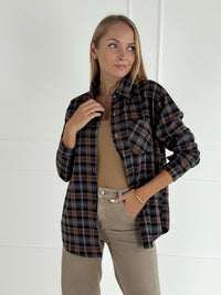 Moteriški medvilniniai marškiniai LUCILA Pilka