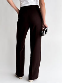 Moteriškos plačios klasikinės kelnės BALLARAT Ruda