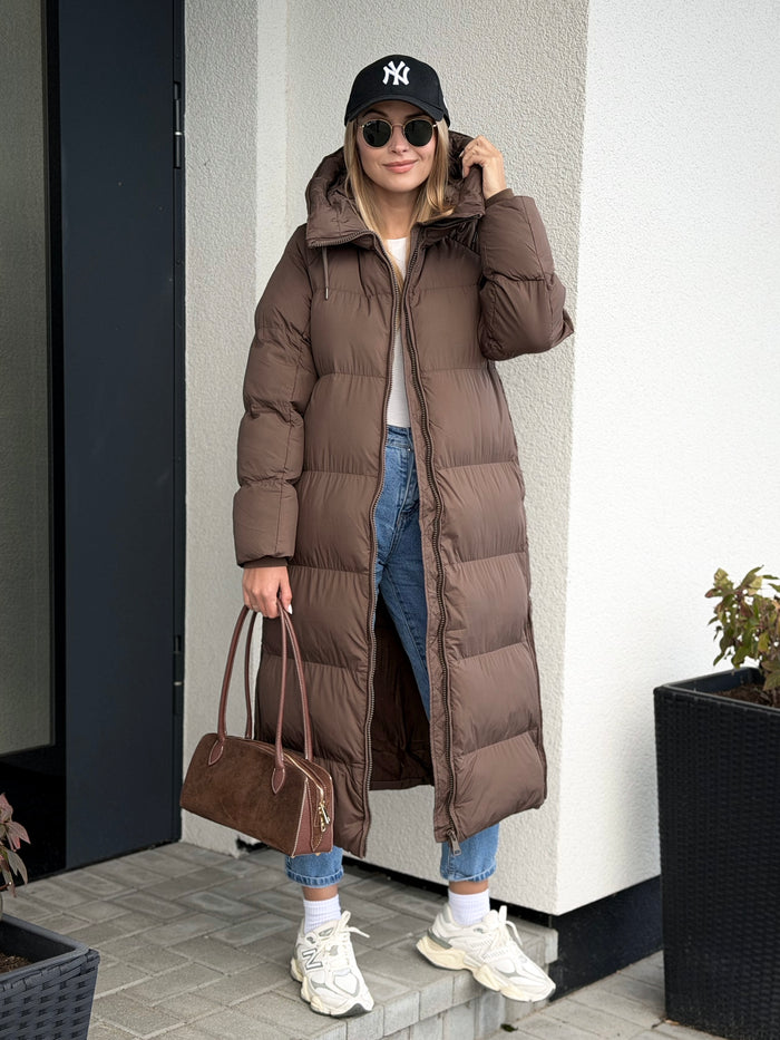 Moteriška ilga striukė su gobtuvu VASCO Ruda