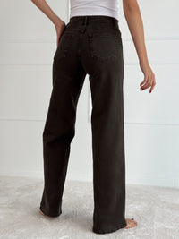 WIDE LEG modelio moteriški džinsai NANDO Ruda