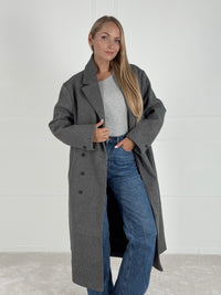 Moteriškas ilgas paltas URBAN Pilka