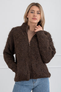 Moteriškas megztinis su vilna CLEO Ruda