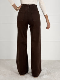 WIDE LEG modelio moteriški džinsai TONALLI Ruda