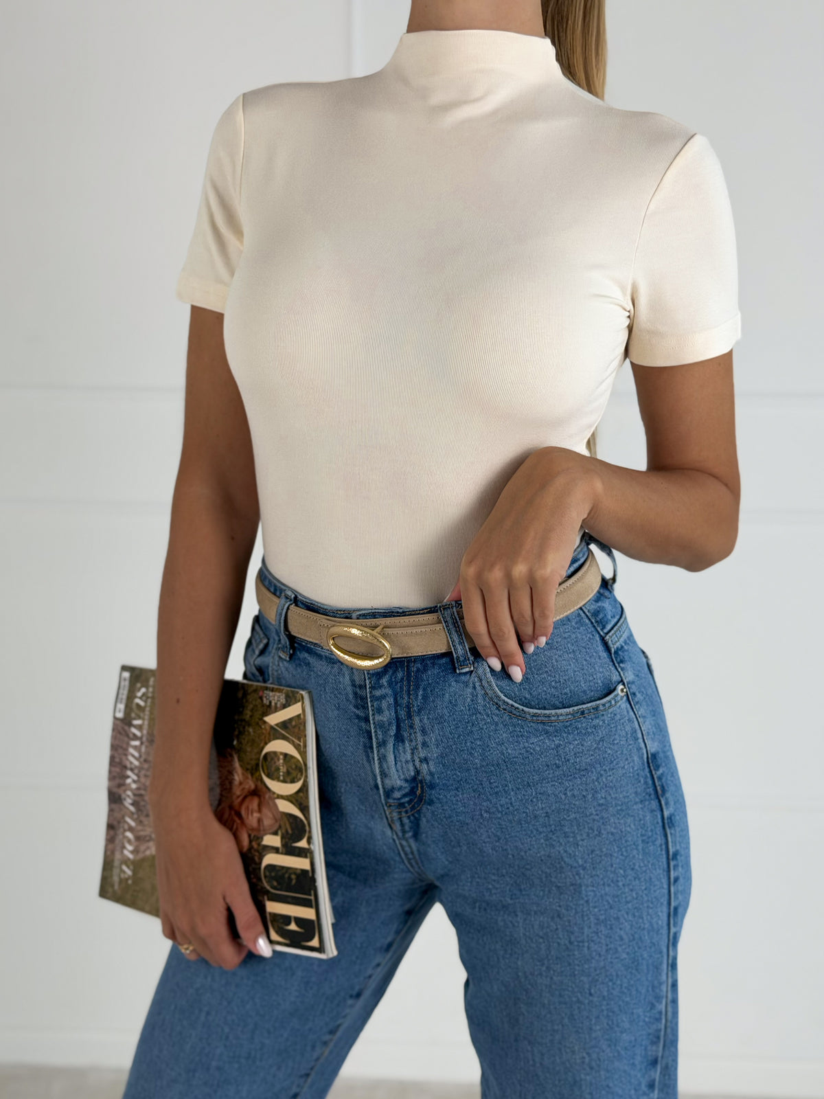 Moteriška medvilninė palaidinė BOSTON Kreminė