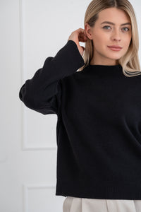 Moteriškas viskozės megztinis FREDDY Juoda