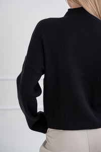 Moteriškas viskozės megztinis FREDDY Juoda