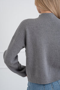 Moteriškas viskozės megztinis FREDDY Pilka