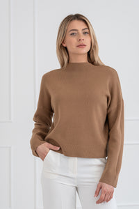 Moteriškas viskozės megztinis FREDDY Ruda