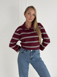 Moteriška itališka medvilninė palaidinė CLAUDIO Bordo