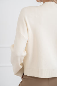 Moteriškas viskozės megztinis FREDDY Balta