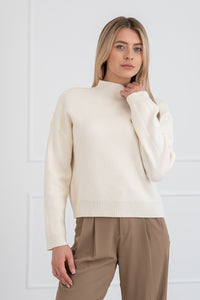 Moteriškas viskozės megztinis FREDDY Balta