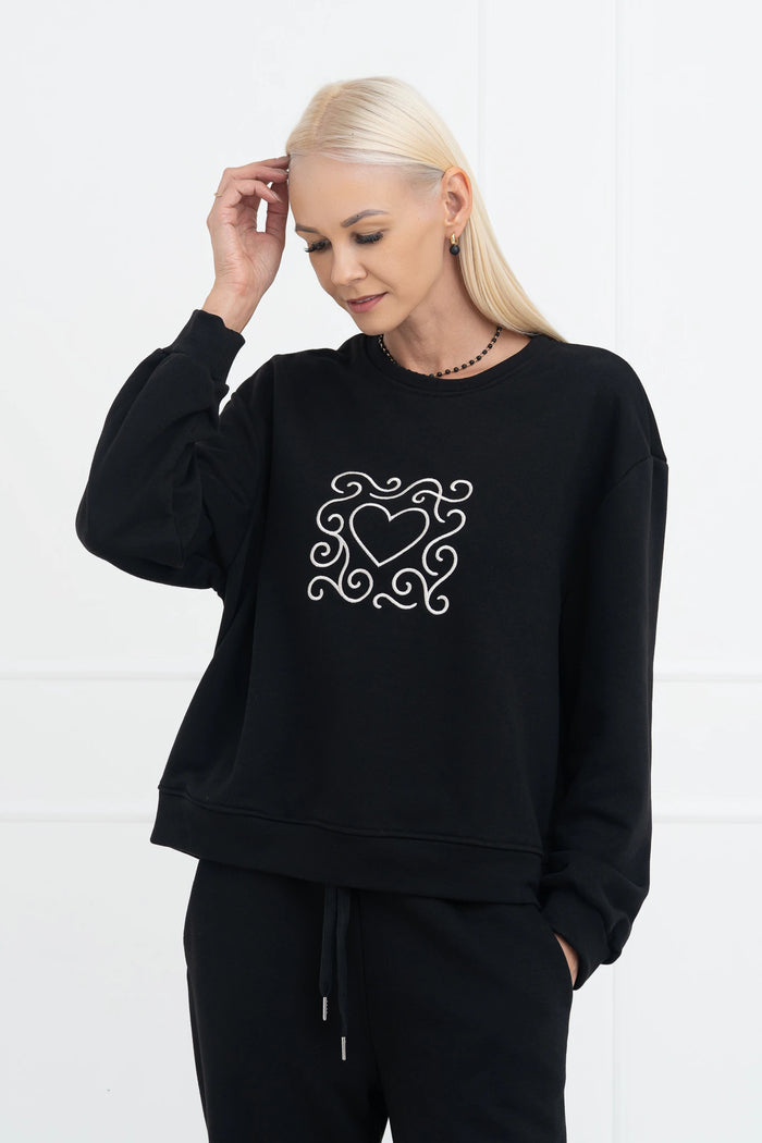 Moteriškas itališkas dviejų dalių kostiumėlis ROSALIA Juoda