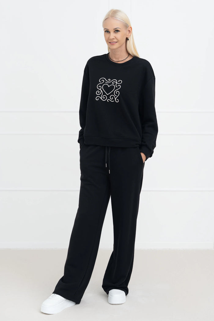 Moteriškas itališkas dviejų dalių kostiumėlis ROSALIA Juoda