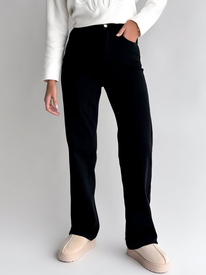 STRAIGHT modelio moteriški džinsai ATLAS Juoda