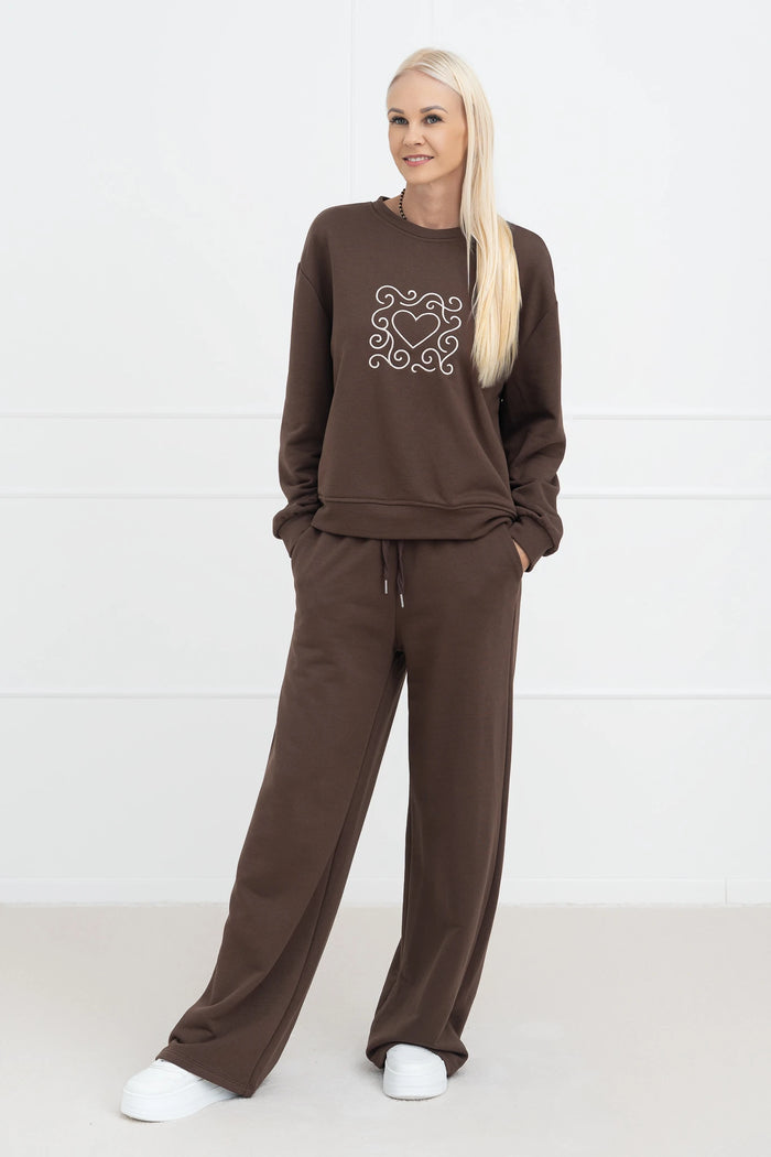 Moteriškas itališkas dviejų dalių kostiumėlis ROSALIA Ruda