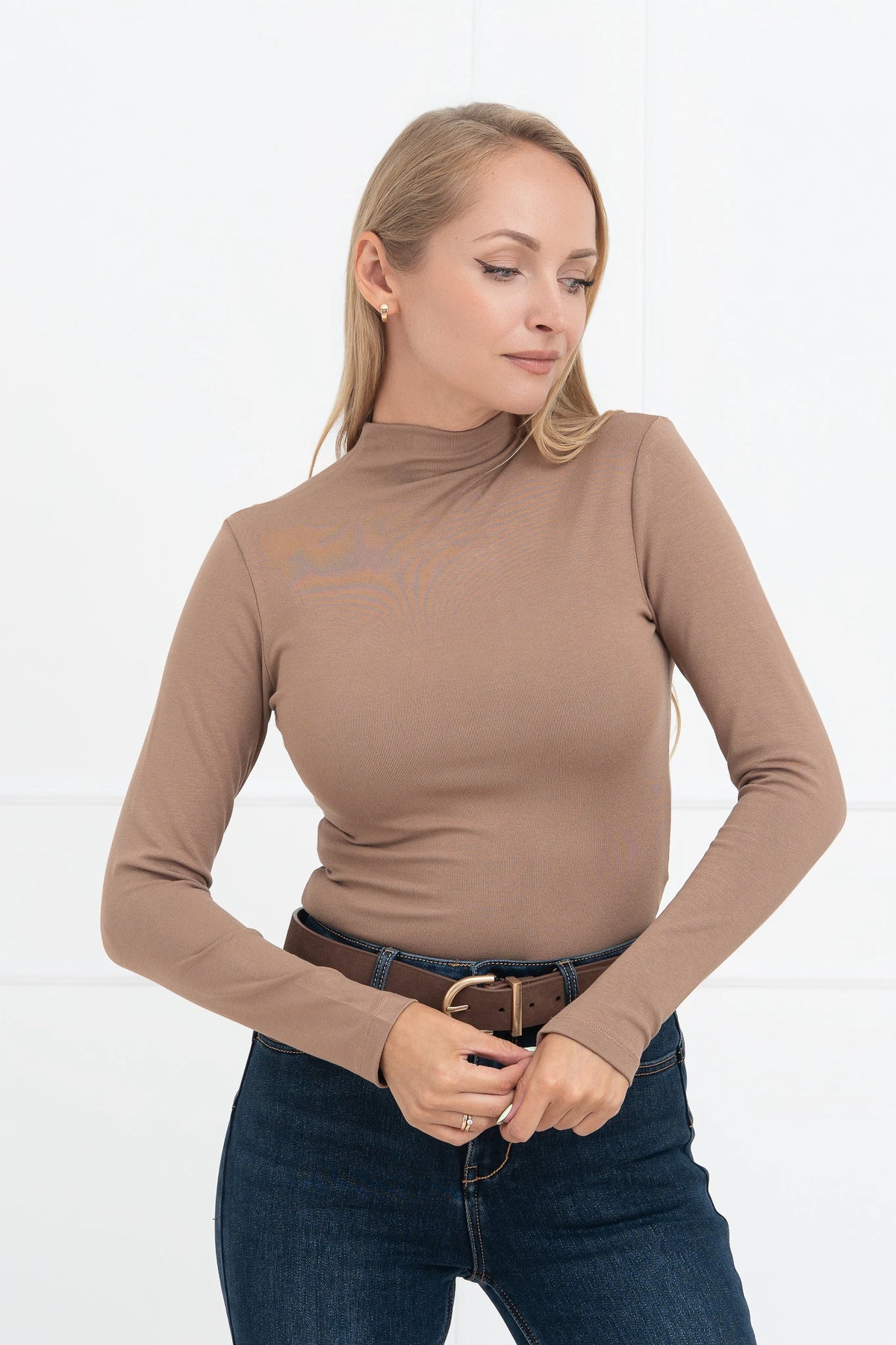 Moteriška medvilninė palaidinė JIMMY Ruda