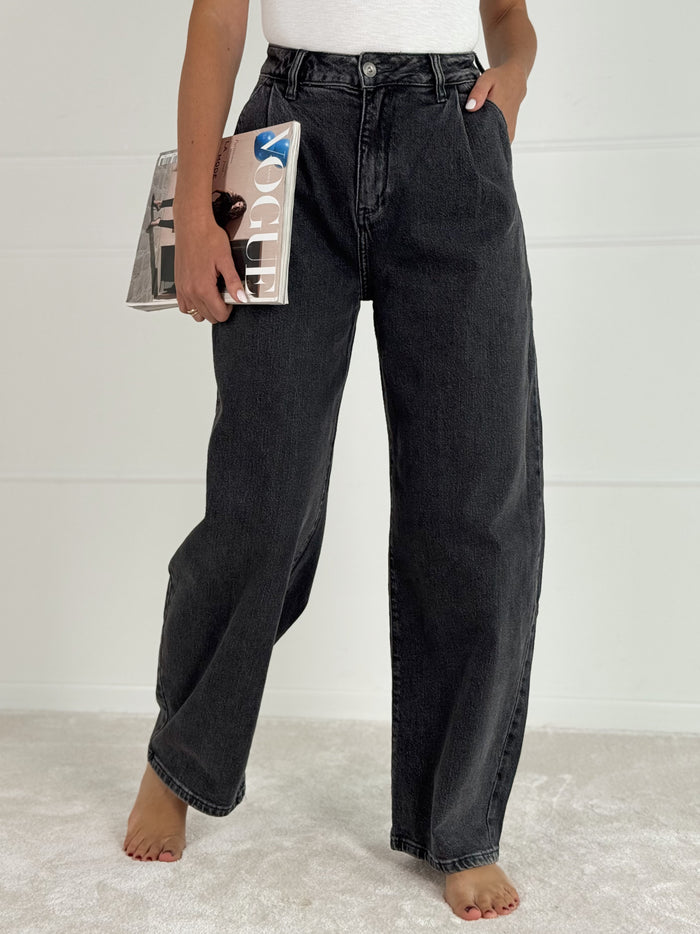 BALLOON modelio moteriški džinsai RAMONA Pilka