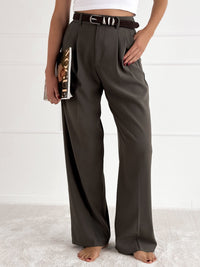 Moteriškos klasikinės kelnės THEODOSIA Chaki