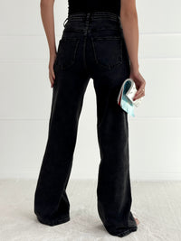 DAD FIT FULL LENGTH modelio moteriški džinsai DART Juoda