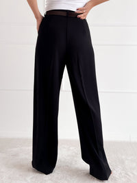 Moteriškos klasikinės kelnės THEODOSIA Juoda