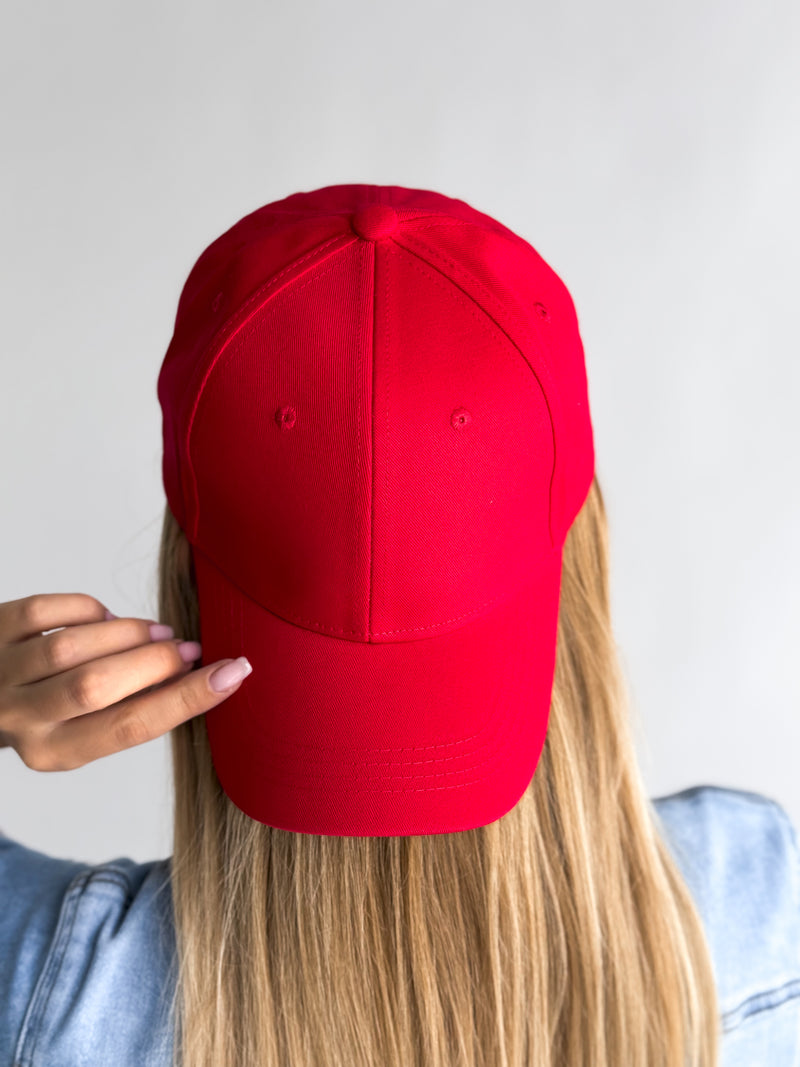 Moteriška kepurė su snapeliu RONNIE Raudona