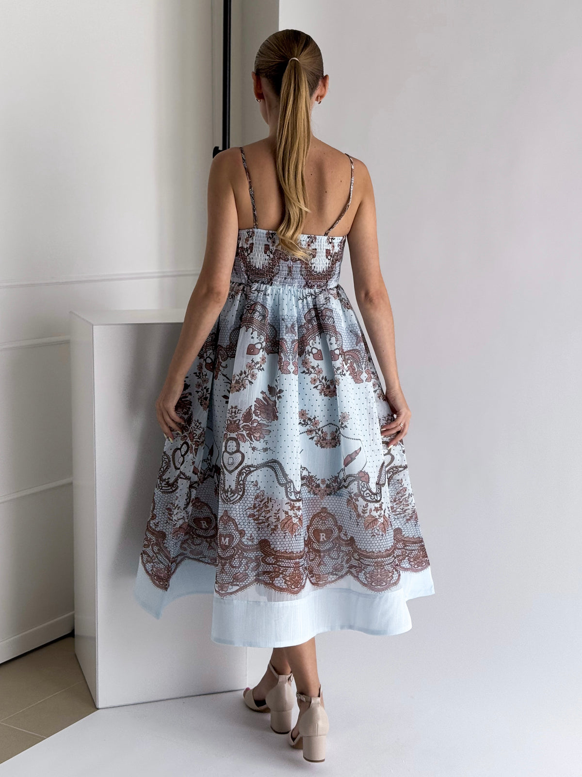 Moteriška proginė suknelė PIXIE Žydra