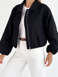 Moteriškas bomber stiliaus švarkas WATSON Juoda