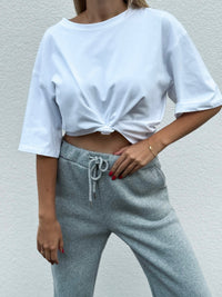 Moteriški medvilniniai marškinėliai NOEMI Balta