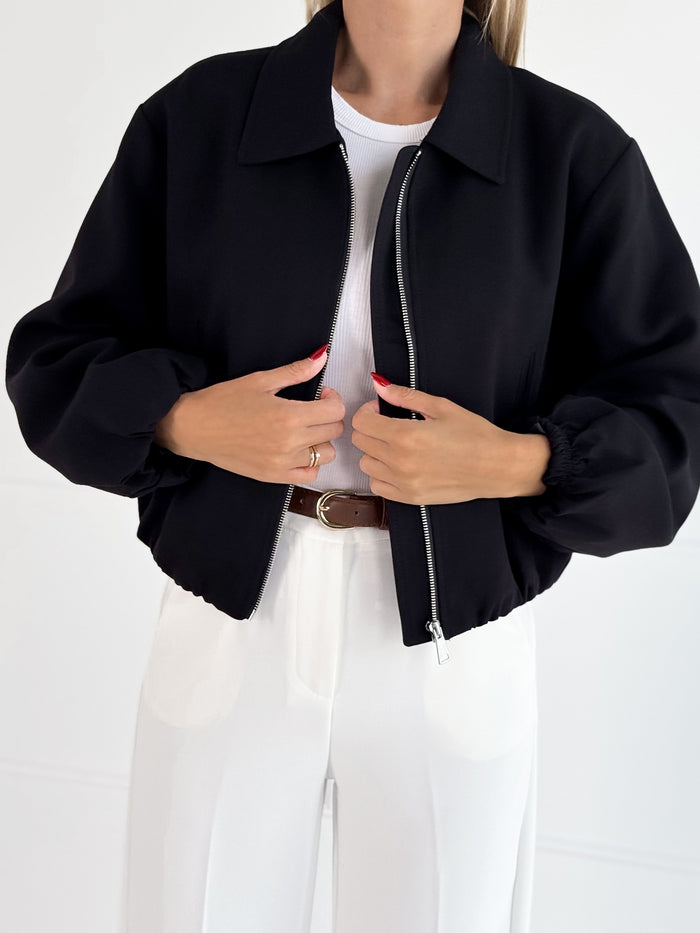 Moteriškas bomber stiliaus švarkas WATSON Juoda