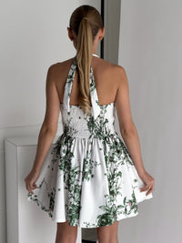 Moteriška itališka proginė suknelė FLORENCE Balta