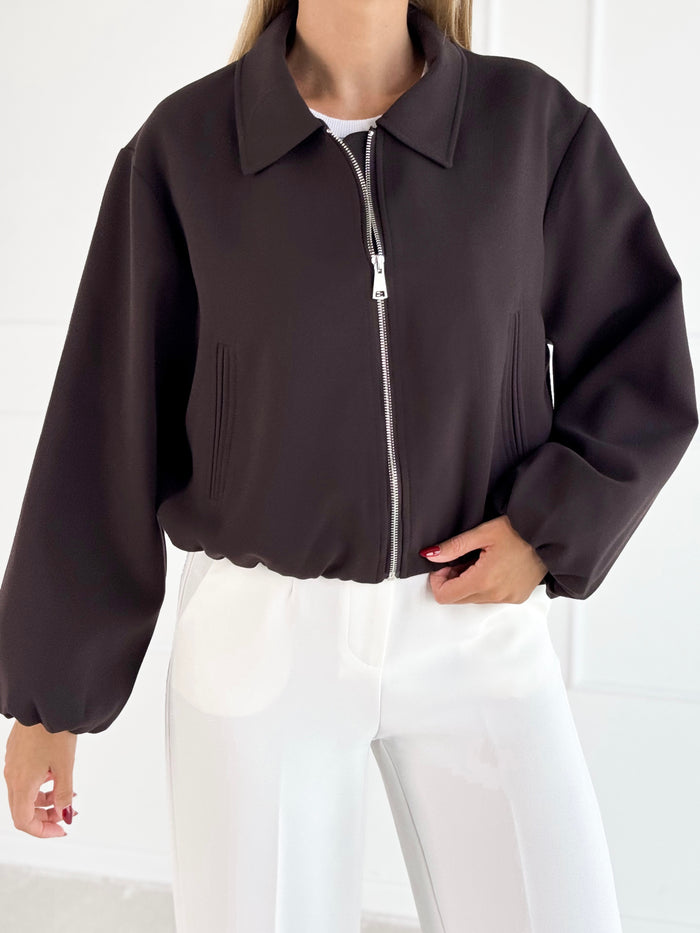 Moteriškas bomber stiliaus švarkas WATSON Ruda