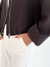 Moteriškas bomber stiliaus švarkas WATSON Ruda