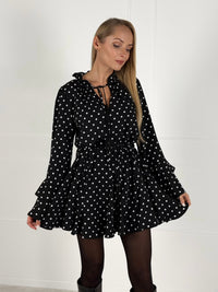 Moteriška taškuota suknelė MARGARITA Juoda