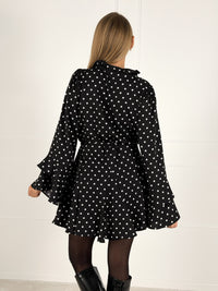 Moteriška taškuota suknelė MARGARITA Juoda