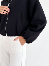 Moteriškas bomber stiliaus švarkas WATSON Juoda