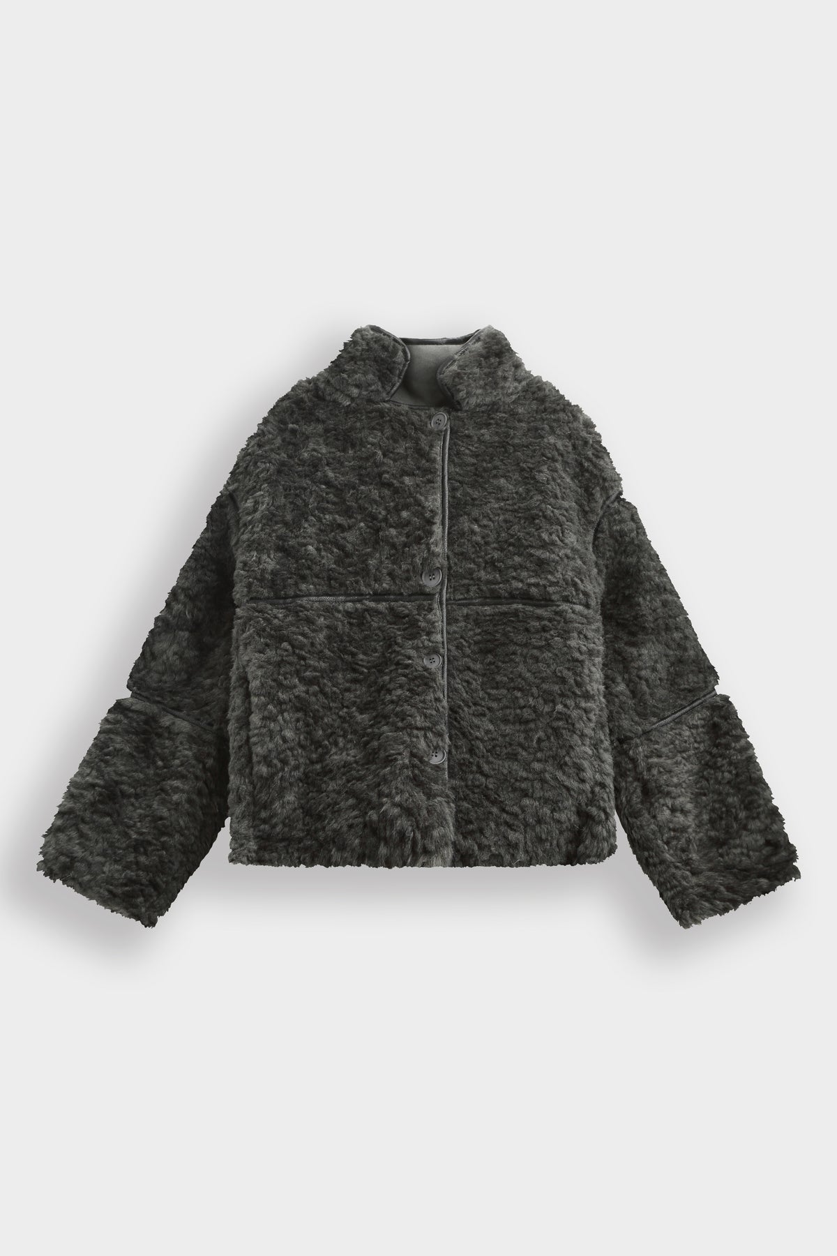 Moteriška kailinė striukė PLUSH Pilka