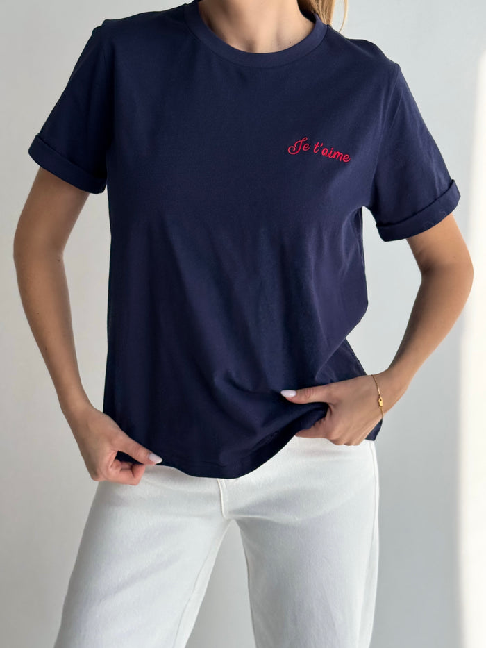 moteriski-medvilniniai-marskineliai-je-taime-tamsiai-melyna