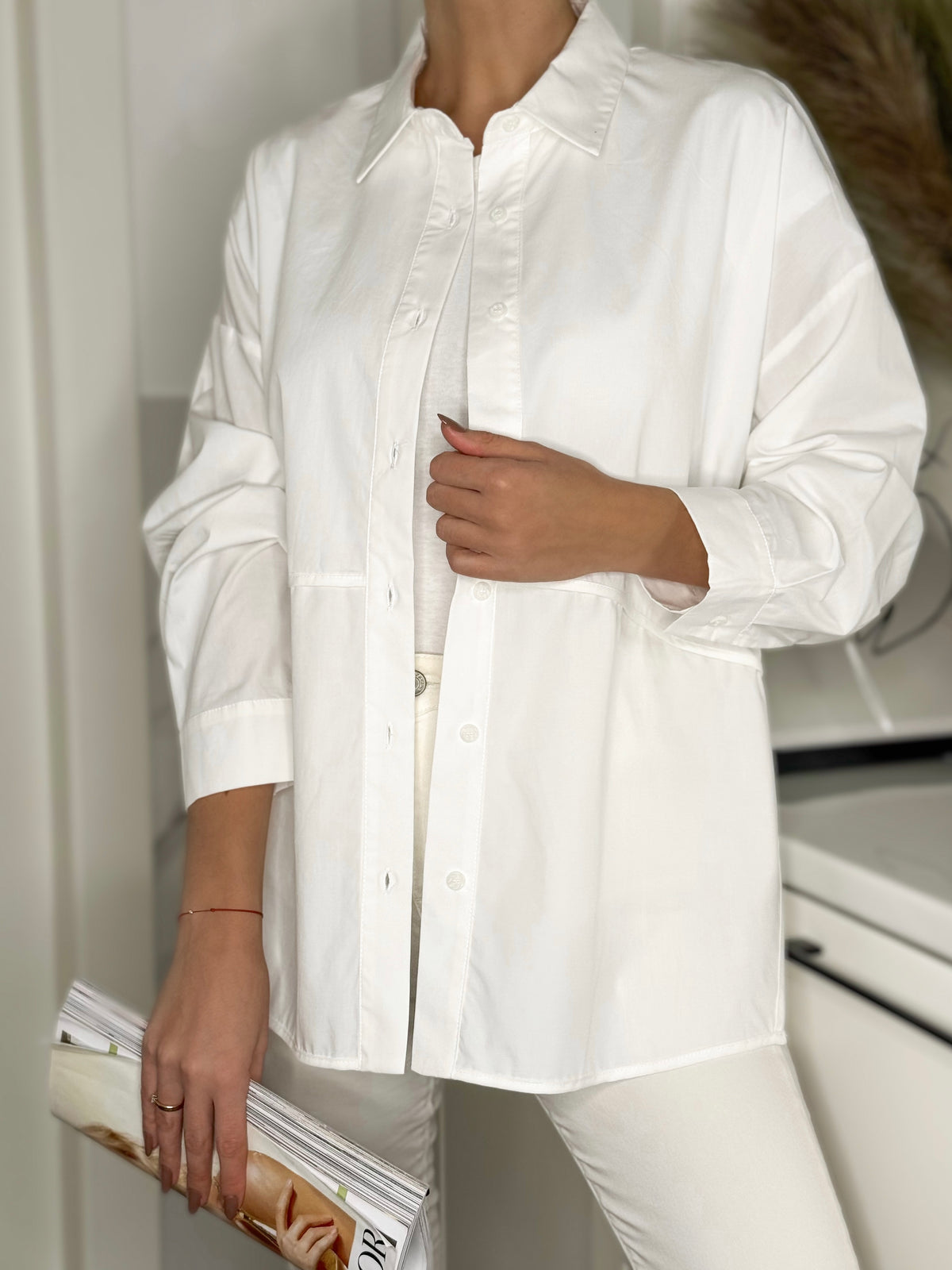 Moteriški marškiniai FIONA Balta