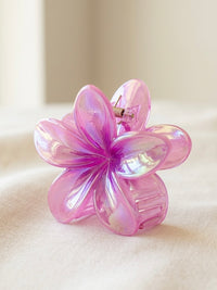 Gėlės formos plaukų segtukas GINNY Rožinė