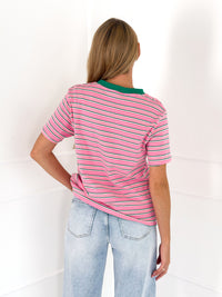 Moteriški medvilniniai marškinėliai IMOGEN Rožinė