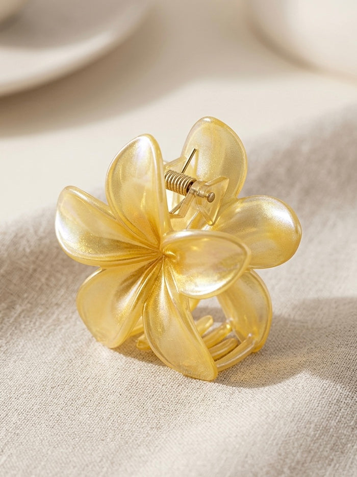 Gėlės formos plaukų segtukas GINNY Geltona